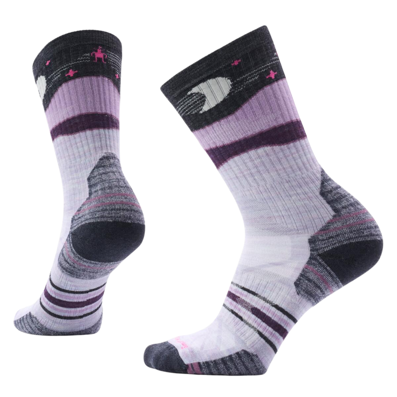 Smartwool Women's Hike Targeted Cushion Lunar Trek Crew Socks - Purple Eclipse