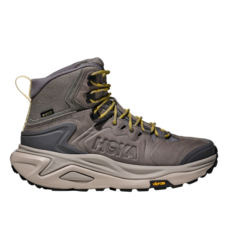 HOKA Men's Kaha 3 GTX Hiking Boots - Gravel/Cement
