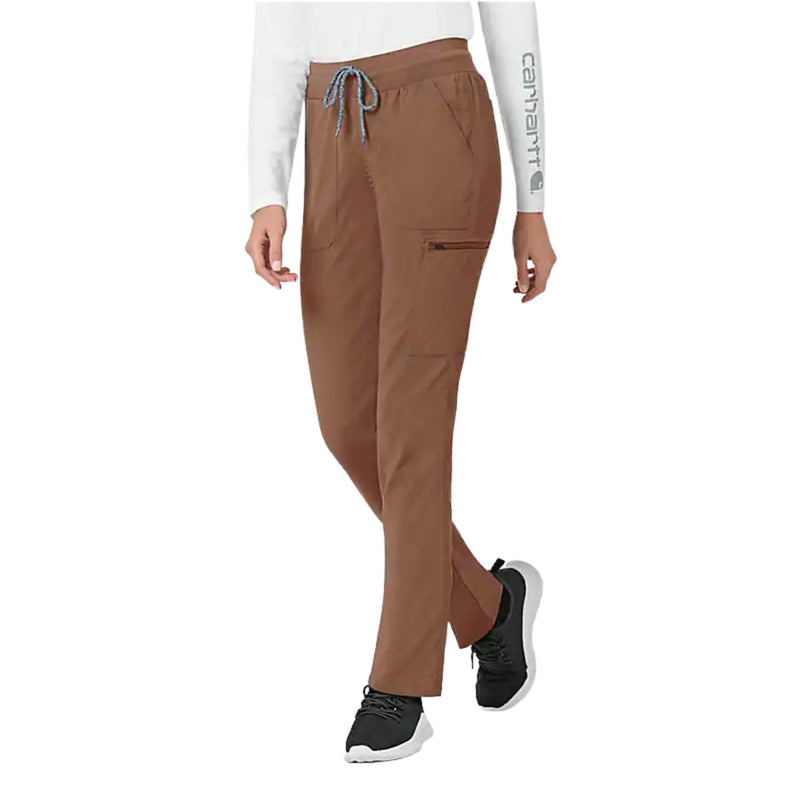 Carhartt Women's Rugged Flex Slim Leg Scrub Pant - Nutmeg