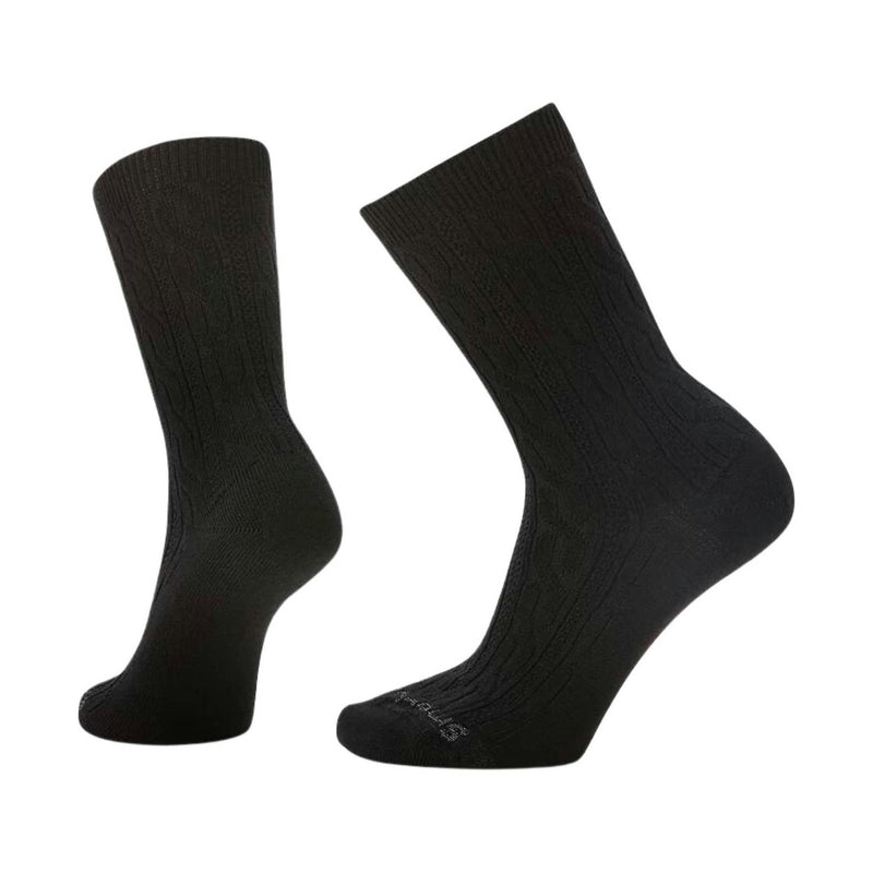 Smartwool Women's Everyday Cable Zero Cushion Crew Socks - Black