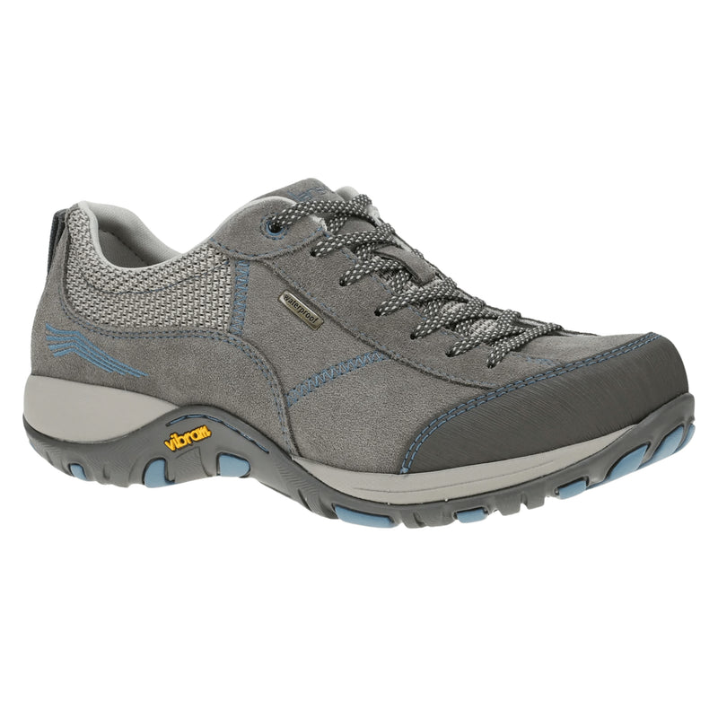 Dansko Women's Paisley Waterproof Sneaker - Grey/Blue Suede
