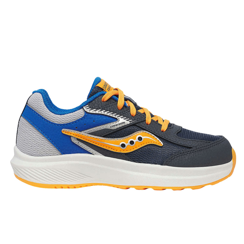 Saucony Kids' Cohesion KDZ Shoes - Navy/Peel/Blue