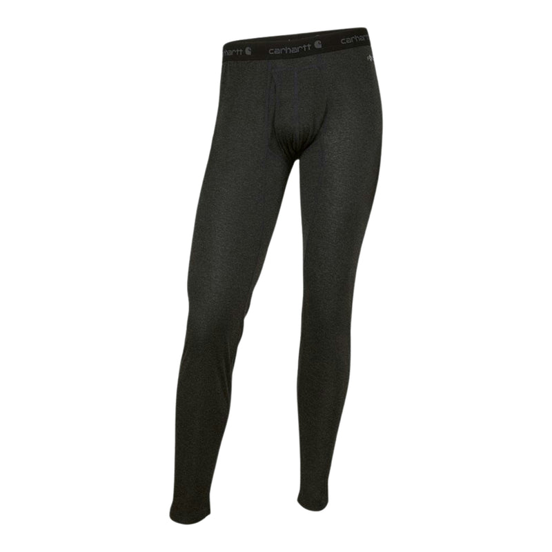 Carhartt Men's Force Midweight Stretch Base Layer Pant - Black Heather