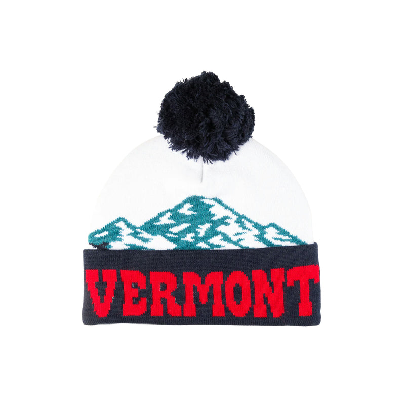4T2D Vermont Cuffed Pom Beanie - Red