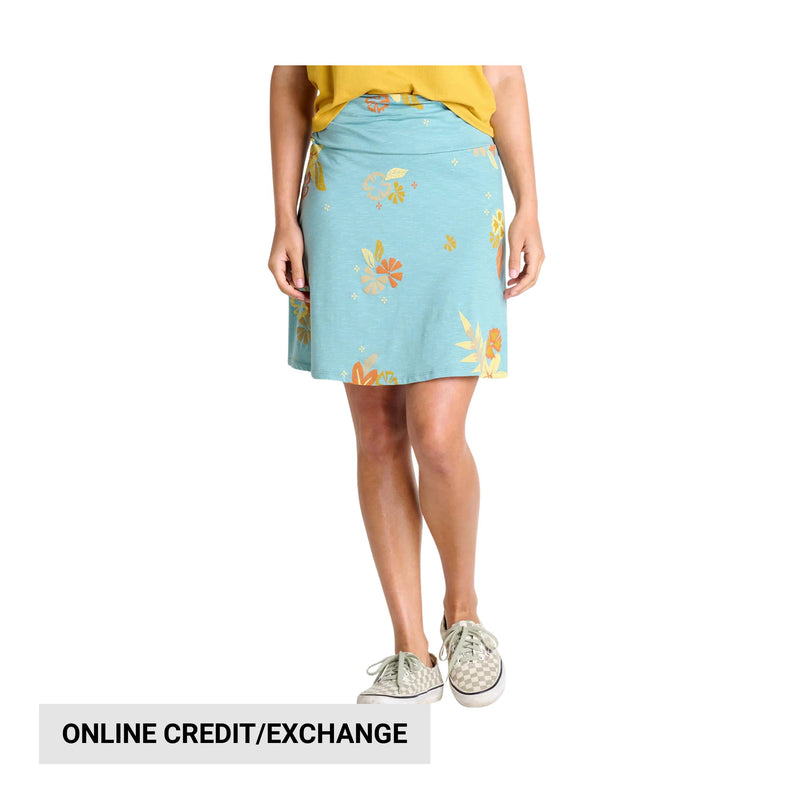Toad & Co Women's Chaka Skirt - Mineral LG Floral Print
