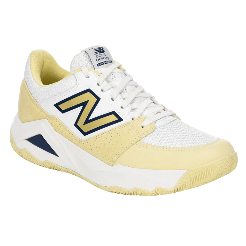 New Balance Women's Coco Delray Tennis Shoes - White/Enoki