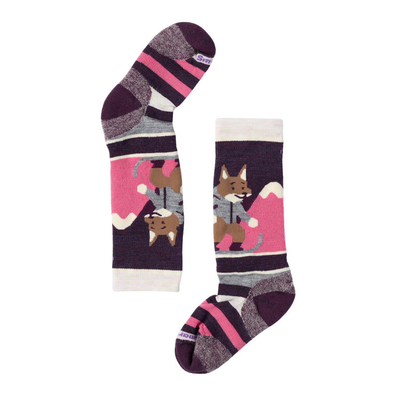 Smartwool Kids' Wintersport Full Cushion Fox Glade OTC Socks - Moonbeam