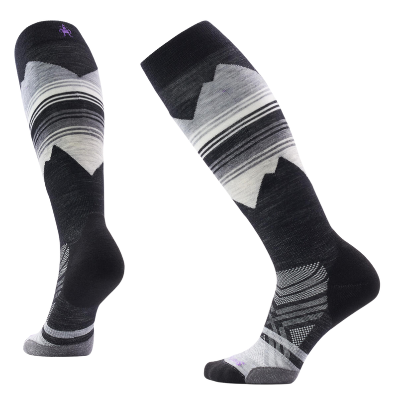 Smartwool Women's Ski Targeted Cushion Pattern OTC Socks - Medium Gray