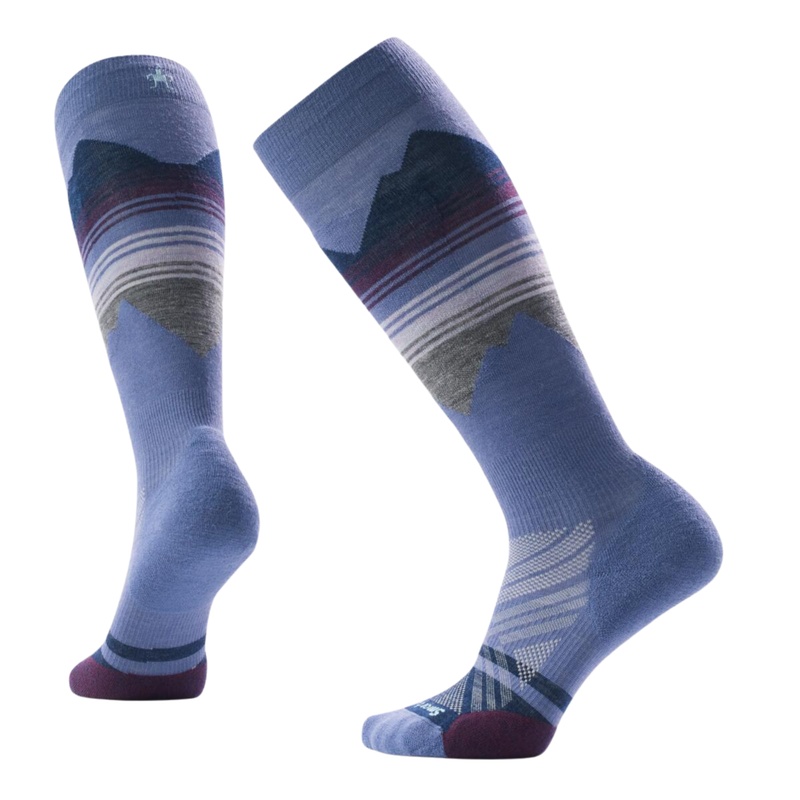 Smartwool Women's Ski Targeted Cushion Pattern OTC Socks - Nightfall Blue