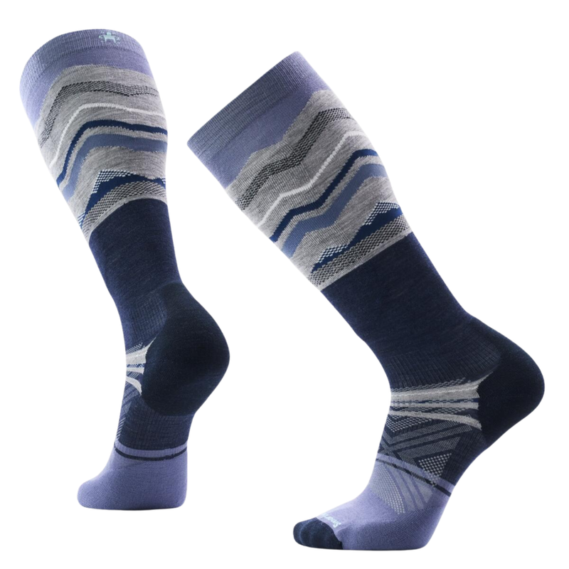 Smartwool Men's Ski Targeted Cushion Expanding Horizons OTC Socks - Nightfall Blue