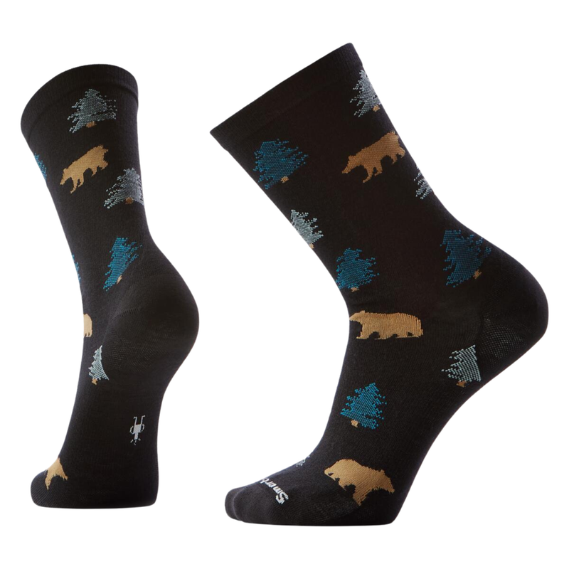 Smartwool Men's Everyday Through the Trees Crew Socks - Black