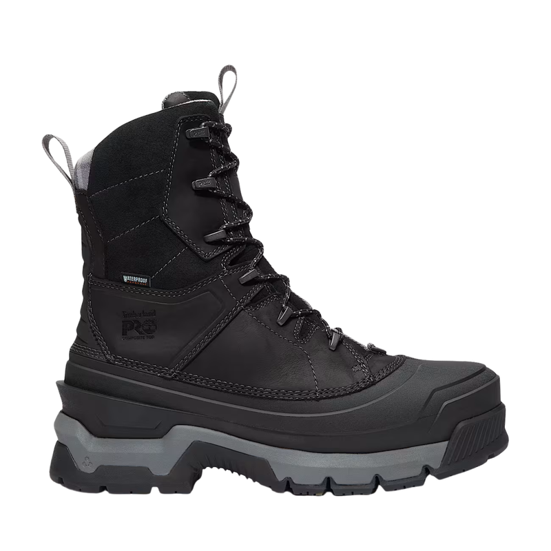 Timberland Pro Men's 8 Inch Siberian CSA Waterproof Insulated Composite Toe Work Boots - Black Full-Grain
