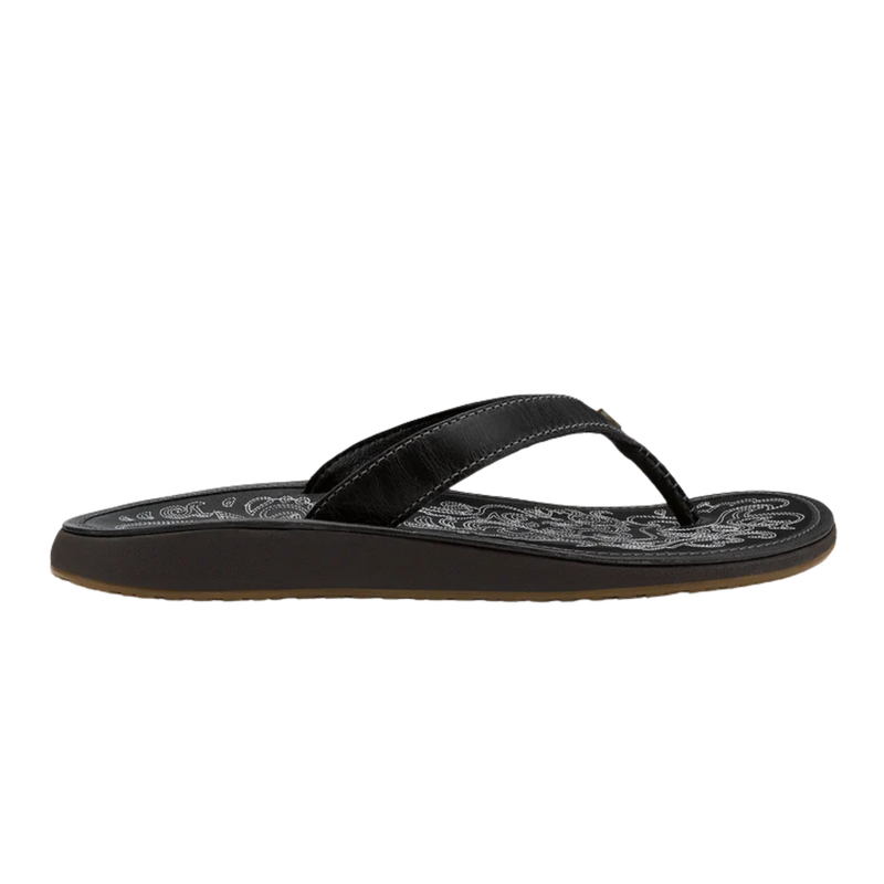 Olukai Women's Paniolo Flip Flop - Onyx