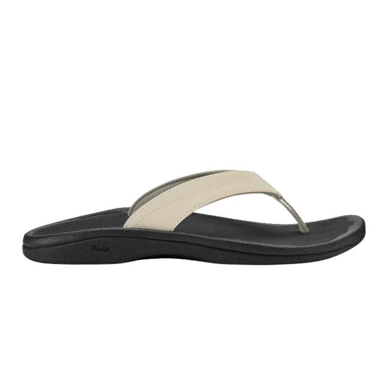 OluKai Women's Ohana Sandals - Ecru/Black