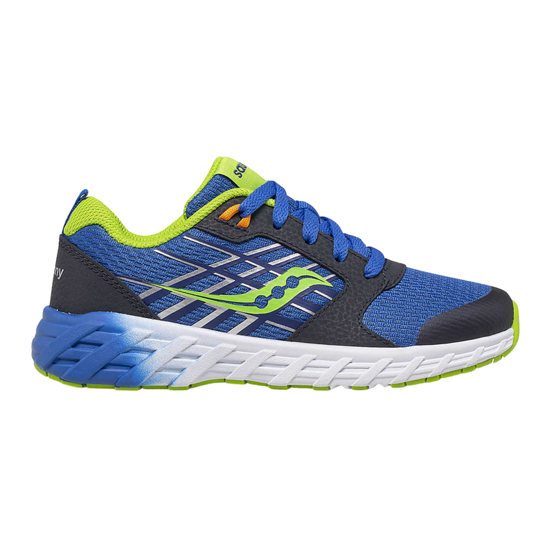 Saucony Kids' Wind 2.0 Lace Shoes - Blue/Green