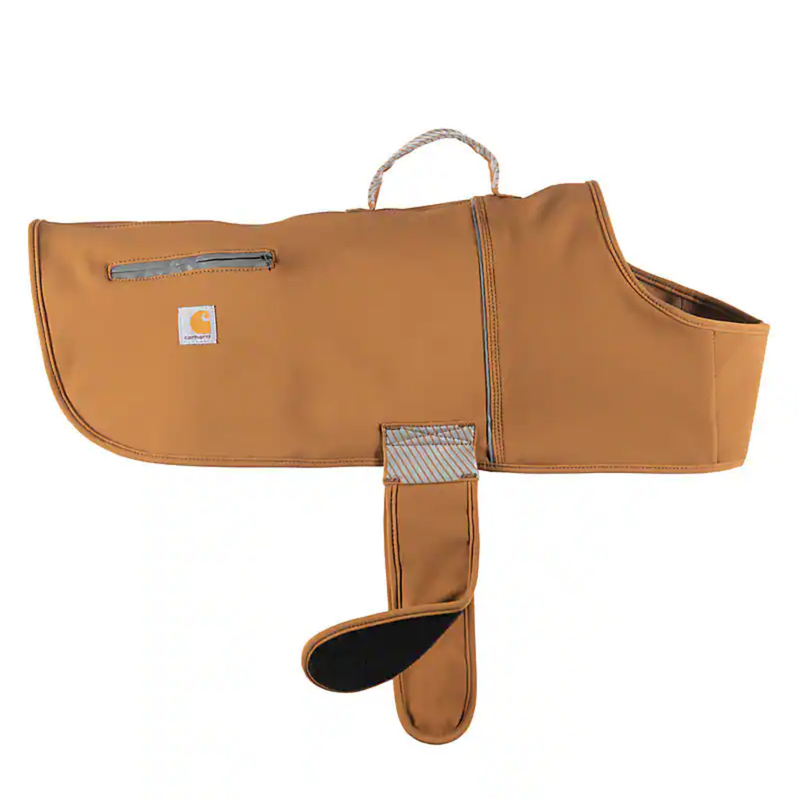 Carhartt Quick Duck Fleece Lined Dog Jac - Carhartt Brown