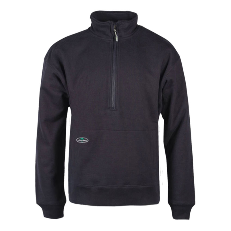 Arborwear Men's Cotton Double Thick Half Zip Sweatshirt - Navy