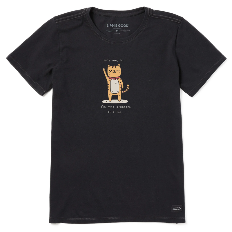 Life Is Good Women's Im The Problem Short Sleeve Tee - Faded Black
