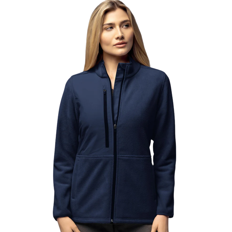 Wink Women's Micro Fleece Zip Jacket - Navy