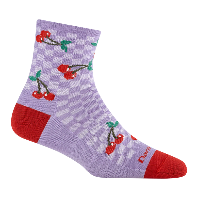 Darn Tough Vermont Women's Fruit Stand Shorty Lightweight Lifestyle Sock - Cherry Lavender