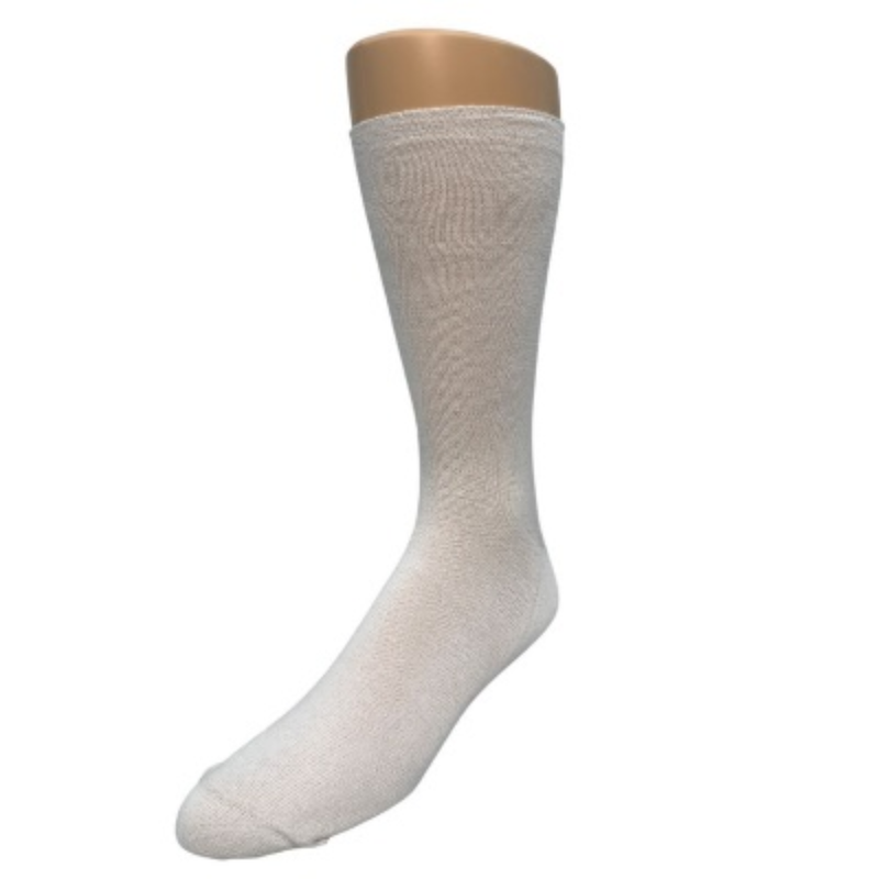 Frankford Leather Co Foundation Diabetic Dress Sock - White