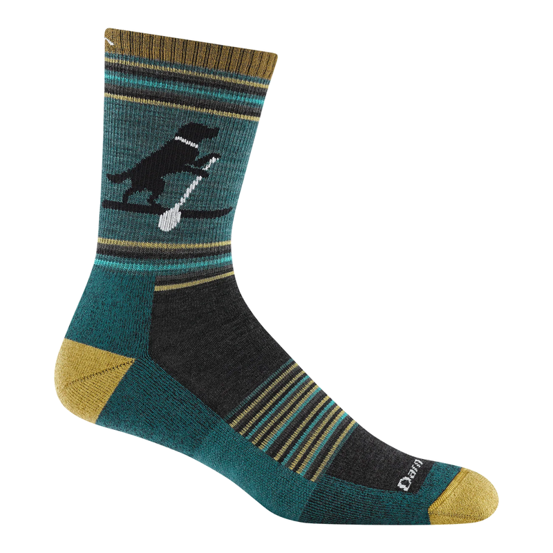 Darn Tough Vermont Men's Willoughby Micro Crew Lightweight Hiking Sock - Dog Pond