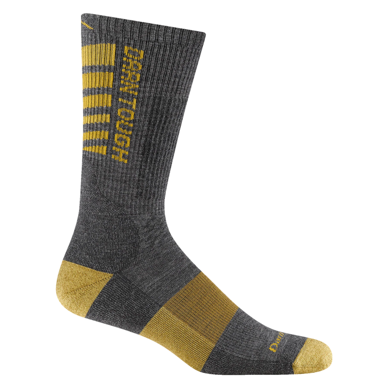 Darn Tough Vermont Men's Backbone Boot Midweight Work Sock - Gray