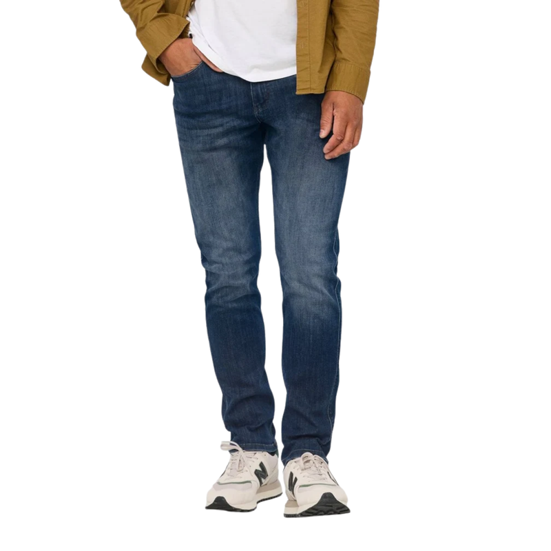 Duer Men's Performance Denim Athletic Taper Jeans - Galactic