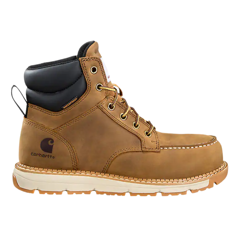 Carhartt Women's Millbrook 6 Inch Waterproof Nano Toe Wedge Work Boots - Light Brown