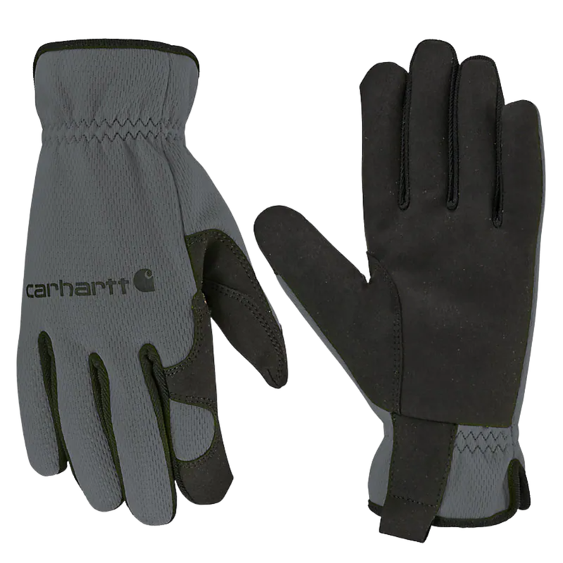 Carhartt Men's High Dexterity Open Cuff Gloves - Gray