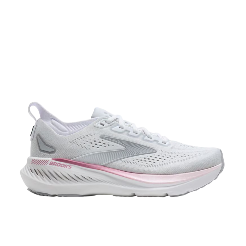 Brooks Women's Glycerin GTS 23 Shoes - White/Harbor Mist/Metallic