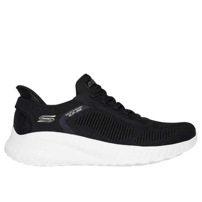 Skechers Women's Slip In Squad Chaos Shoes - Black