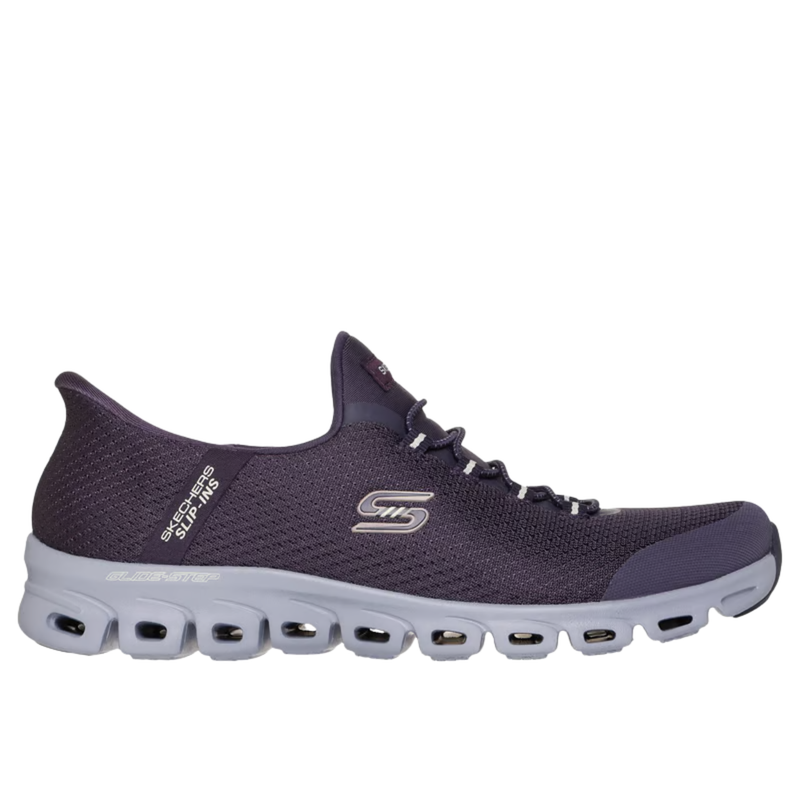Skechers Women's Slip In Glide Step Vibey Shoes - Plum