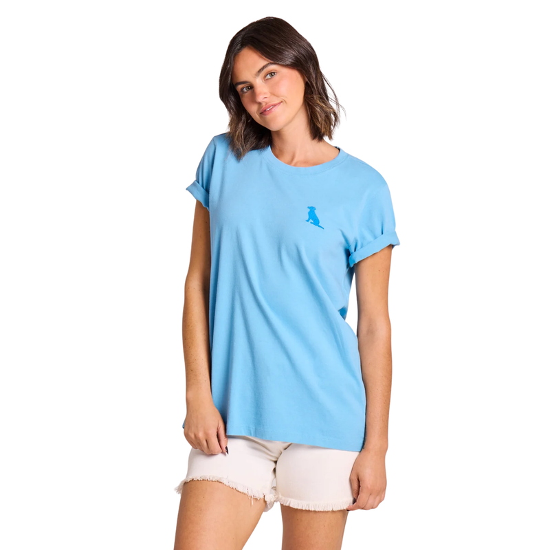 Life Is Good Women's Lab Short Sleeve Crusher Tee - Cool Blue