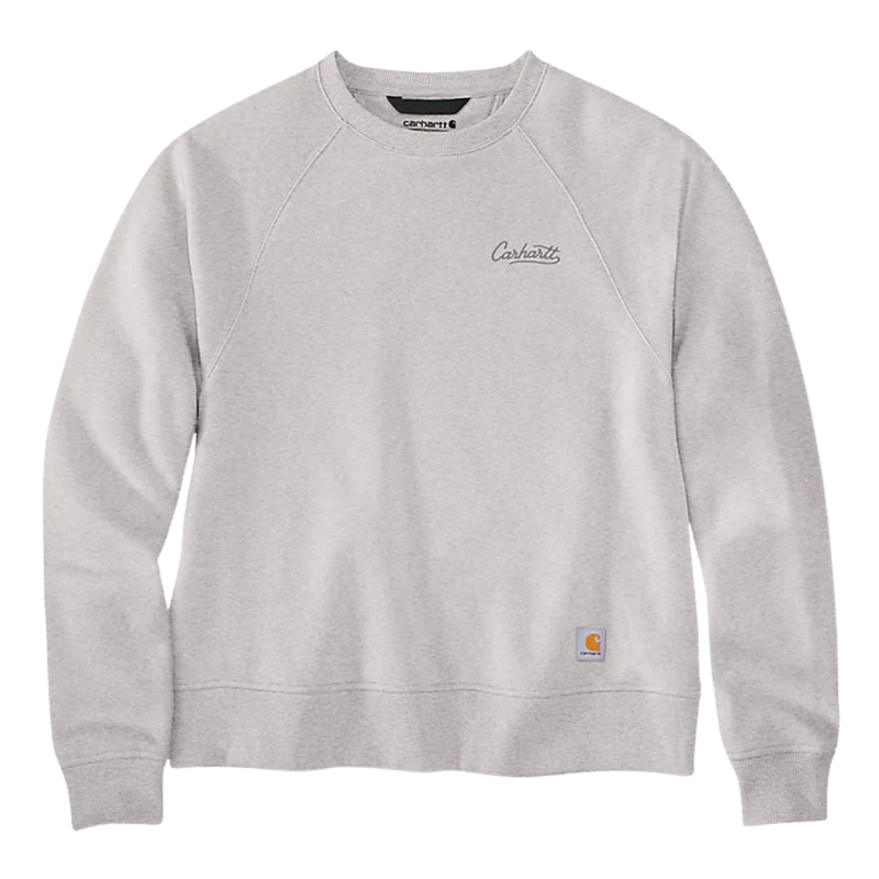 Carhartt Women's Sawyer Crewneck Sweatshirt - Heather Grey