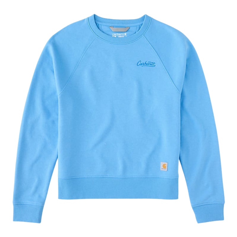Carhartt Women's Sawyer Crewneck Sweatshirt - Tranquil Blue