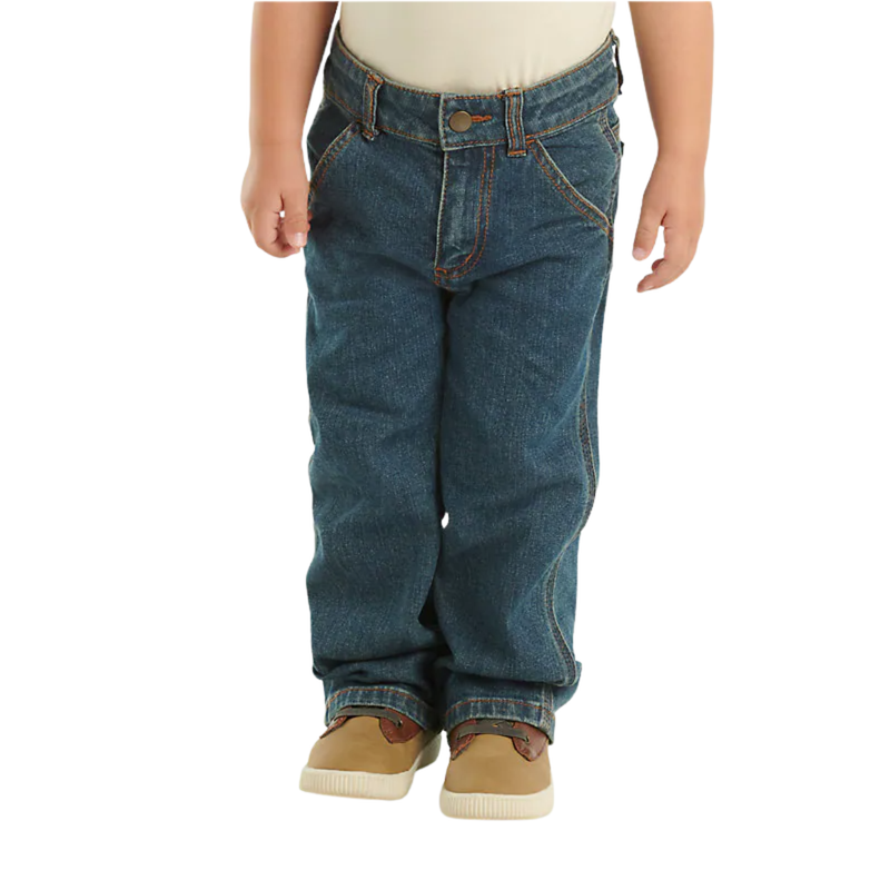 Carhartt Toddler Denim Dungaree Jeans - Medium Wash Denim