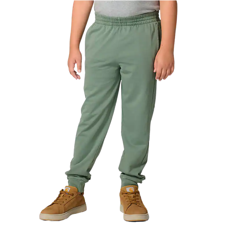 Carhartt Boys' Garment Dye Logo Sweatpants - Vintage Green
