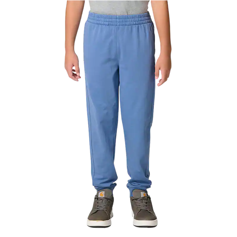 Carhartt Boys' Garment Dye Logo Sweatpants - Marlin Heather