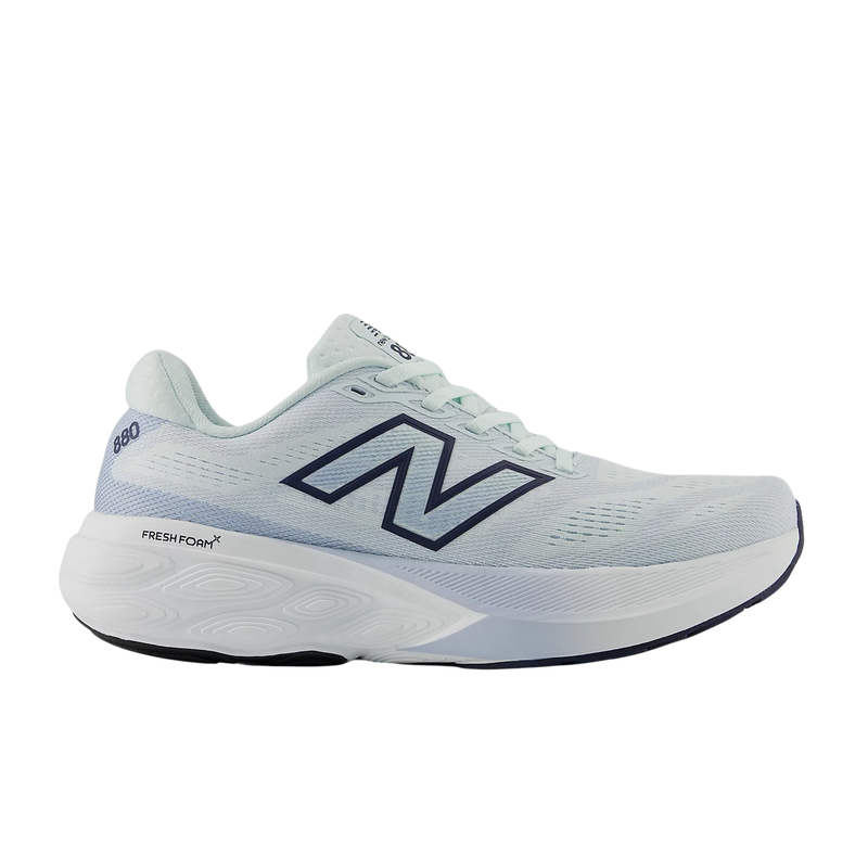 New Balance Women's Fresh Foam X 880v15 Road Running Shoes - Glint Blue With NB Navy