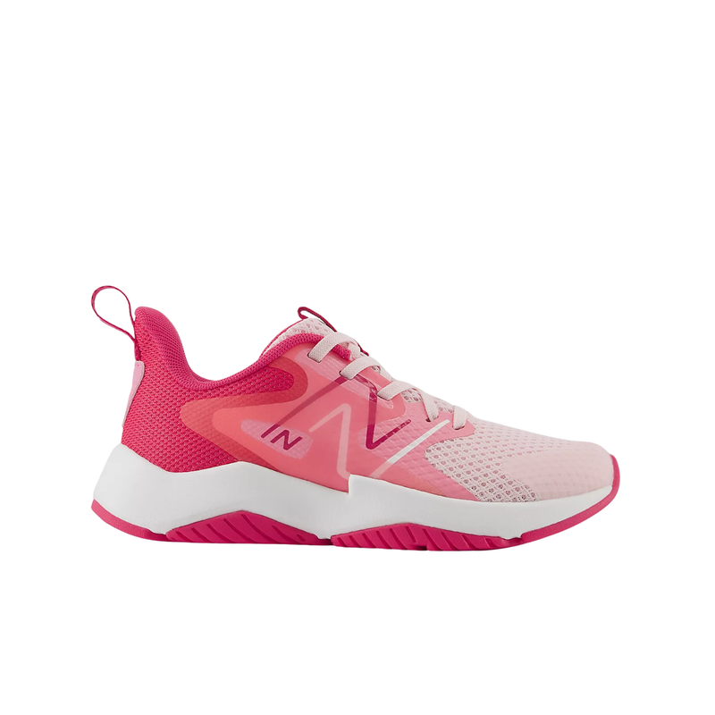New Balance Little Kids' Rave Run v2 Shoes - Rose Sugar With Carnival Pink And Signal Pink