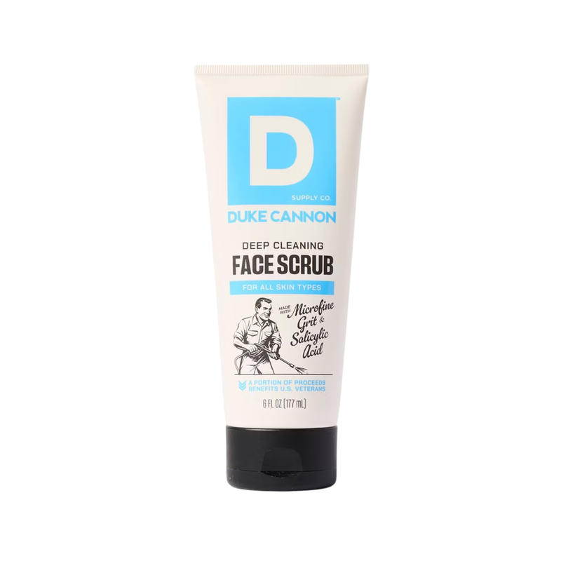 Duke Cannon Deep Cleaning Face Scrub Wash 6oz