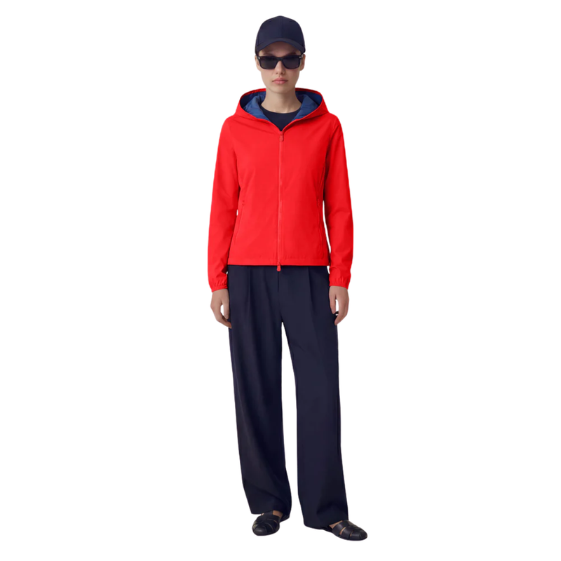 Save The Duck Women's Hooded Stella Jacket - Jack Red