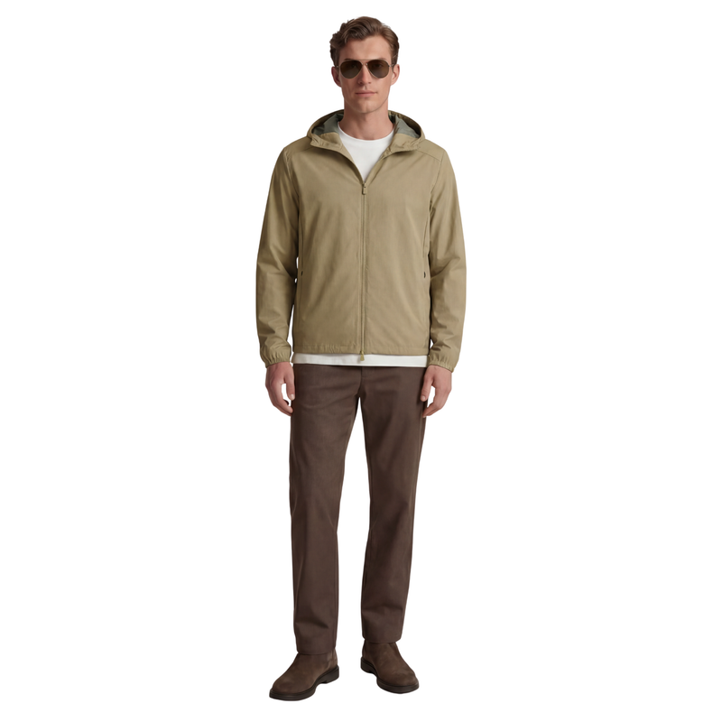 Save The Duck Men's Hooded Zayn Jacket - Khaki Brown