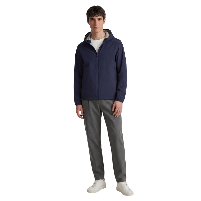 Save The Duck Men's Hooded Zayn Jacket - Navy Blue