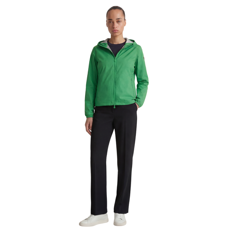 Save The Duck Women's Hooded Stella Jacket - Rainforest Green