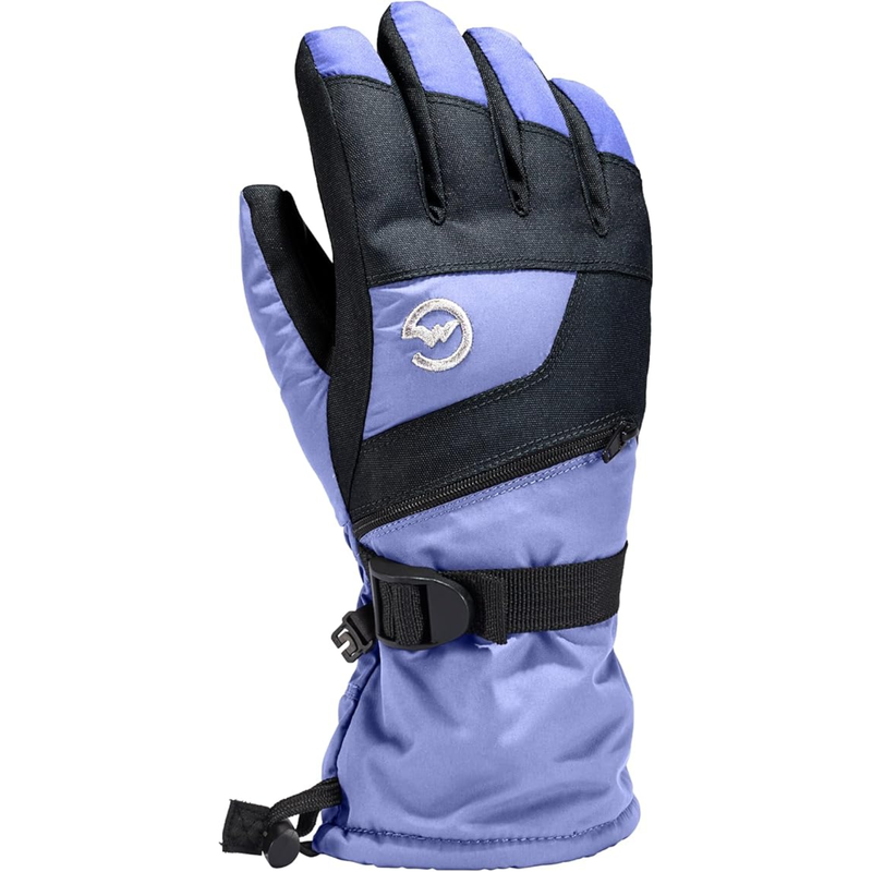 Gordini Kids' Ultra Drimax Gauntlet Gloves - Periwinkle Black