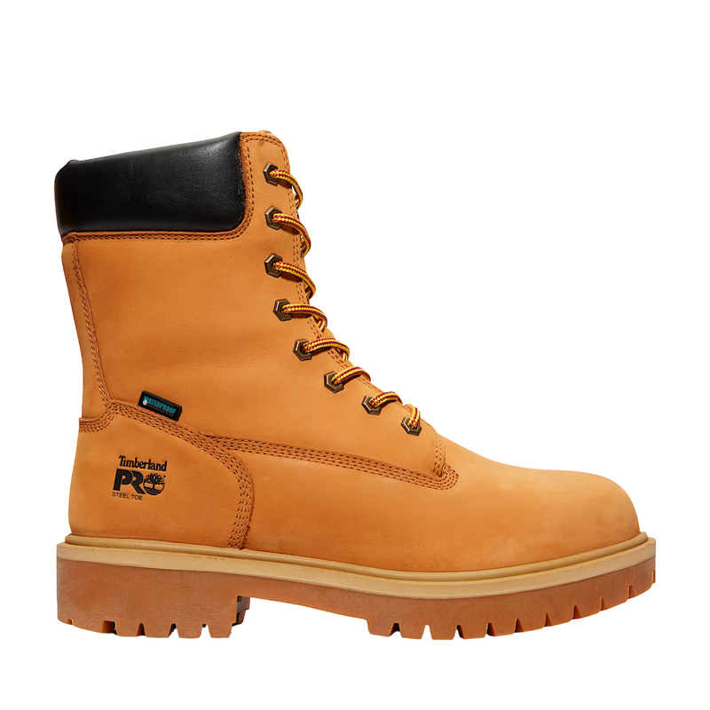 Timberland Pro Men's 8 Inch Direct Attach Steel Toe Work Boots - Wheat Nubuck
