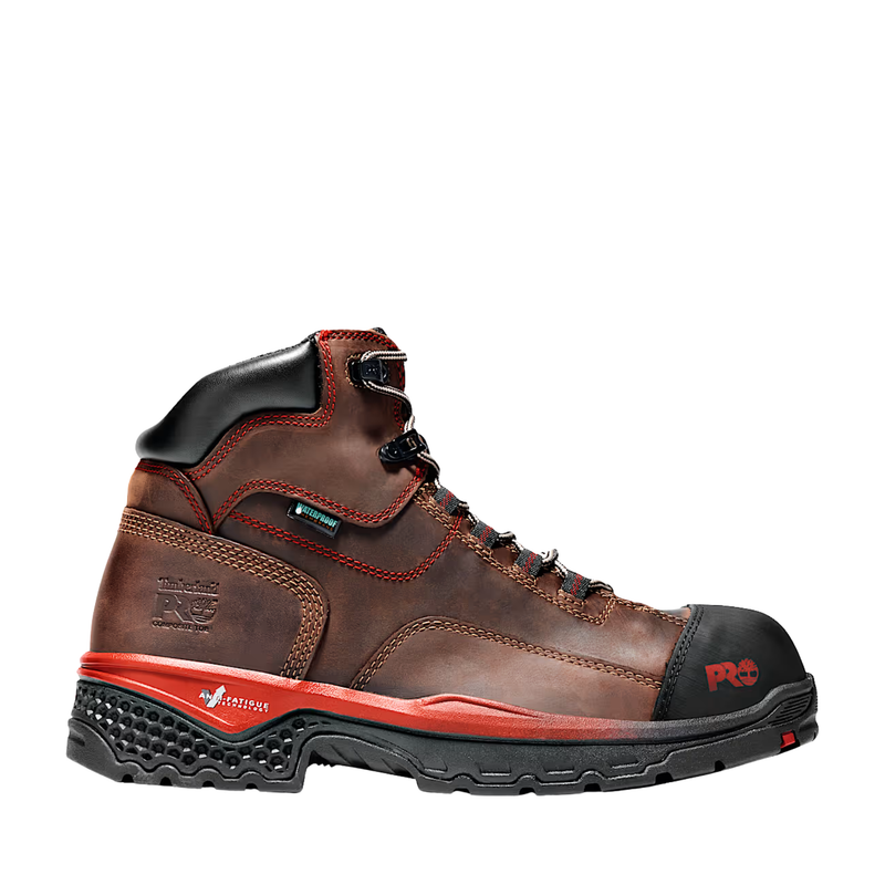 Timberland Pro Men's 6 Inch Bosshog NT Composite Safety Toe Waterproof Work Boot - Brown/Red
