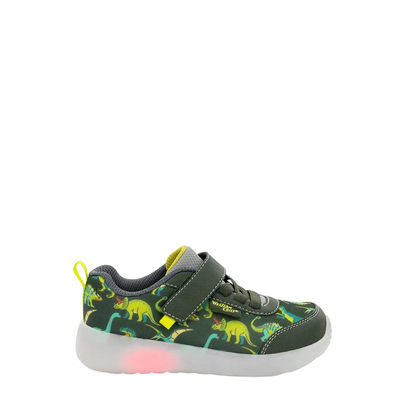 Western Chief Kids' Lighted Flash Feet Sneaker - Green